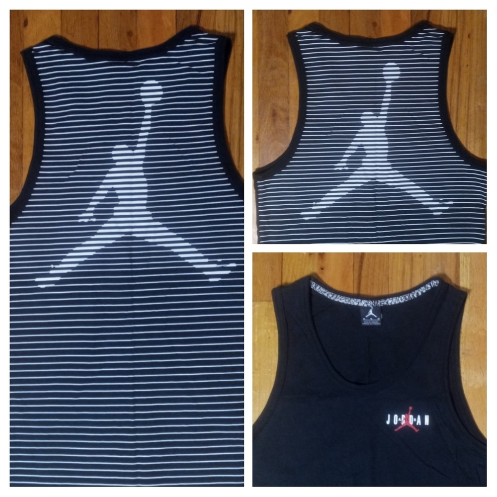 Nike Air Jordan rare back tank top shirt medium Chicago Bulls Basketball